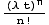 (λ t)^n/n !