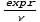 expr/ν