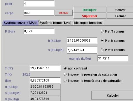 Etat du point 4