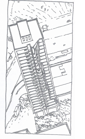 Figure 9.1a : Ronan Point, Canning Town, Londres, après.