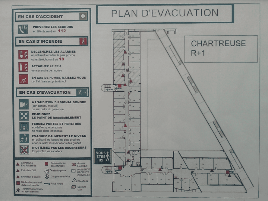 Plan d'évacuation