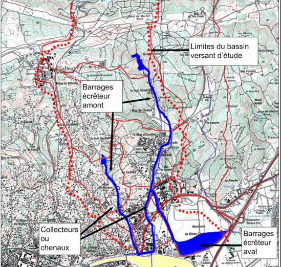 Figure 1 : Plan général de l'aménagement hydraulique