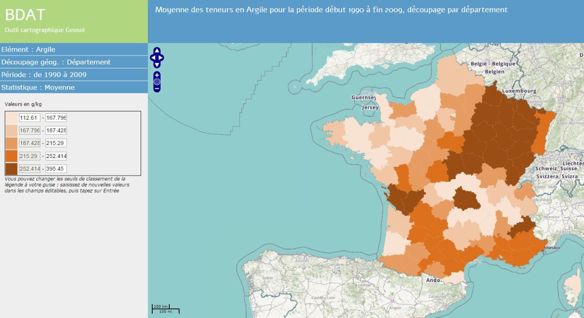 Cartographie de la vulnérabilité L indexation du critère Sol