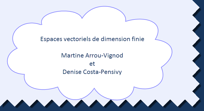 Espaces Vectoriels De Dimension Finie