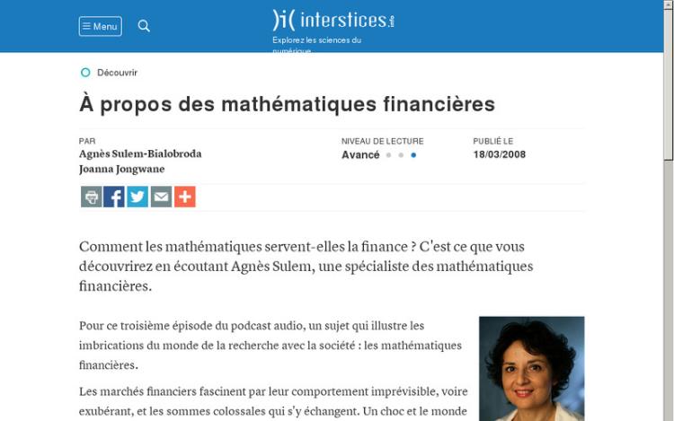 Accédez à la ressource pédagogique À propos des mathématiques financières