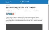 Access to the pedagogical document Simulation de l’opération de la cataracte