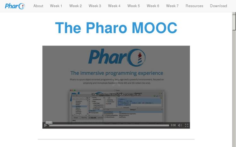 Accédez à la ressource pédagogique Immersion dans la programmation objet avec Pharo