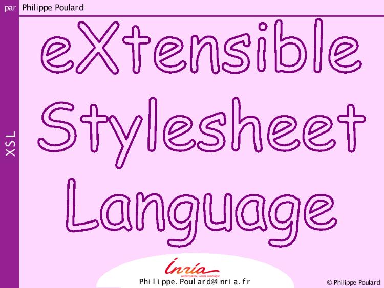 Accédez à la ressource pédagogique eXtensible Stylesheet Language (série : Technologies XML)