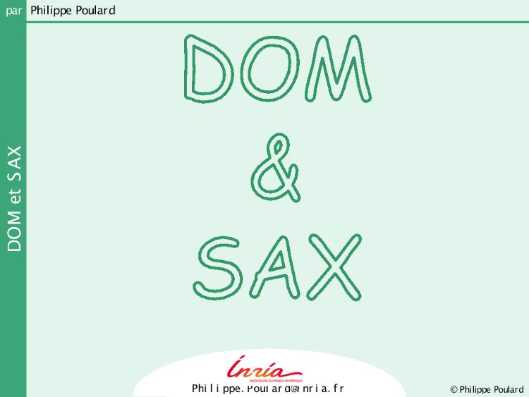 Accédez à la ressource pédagogique DOM et SAX (série : Technologies XML)