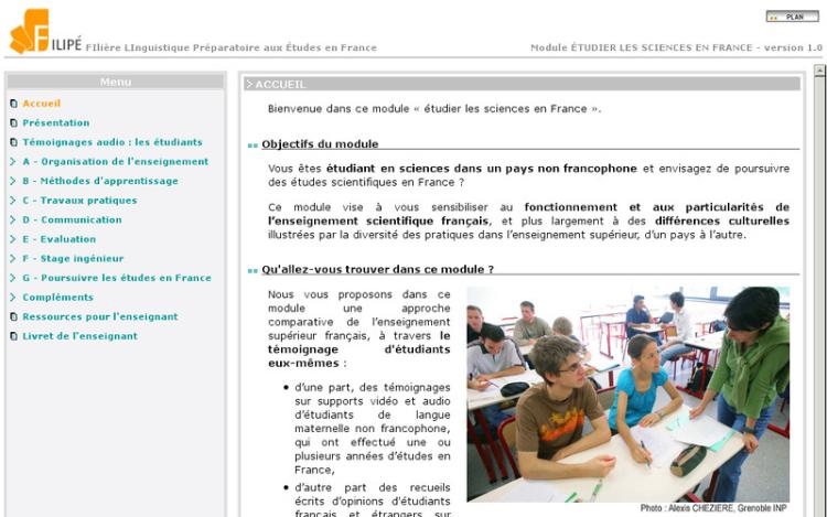 Accédez à la ressource pédagogique Étudier les sciences en France (Filière Linguistique Préparatoire aux Études en France - FILIPÉ)