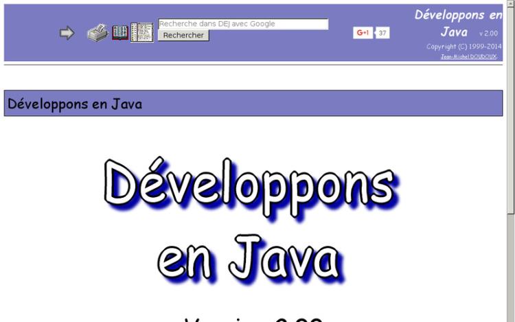 Accédez à la ressource pédagogique Développons en Java