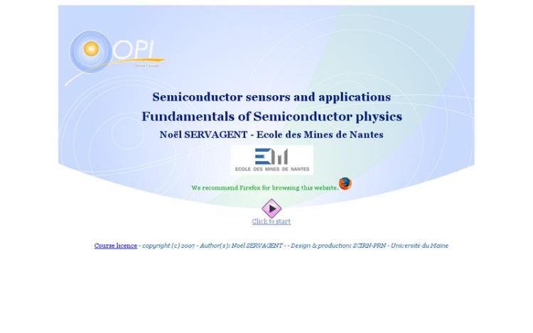 Accédez à la ressource pédagogique Fundamentals of Semiconductor physics. (Optique Pour l'Ingénieur : Capteurs à semi-conducteurs et applications)