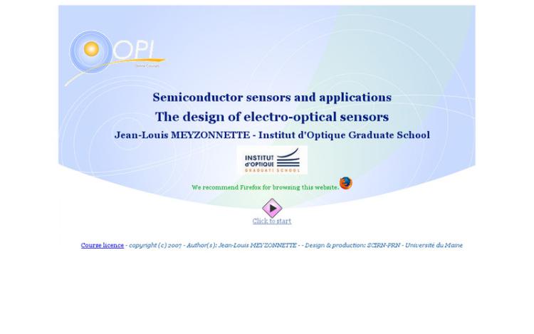 Accédez à la ressource pédagogique The design of electro-optical sensors. (Optique Pour l'Ingénieur : Capteurs à semi-conducteurs et applications)