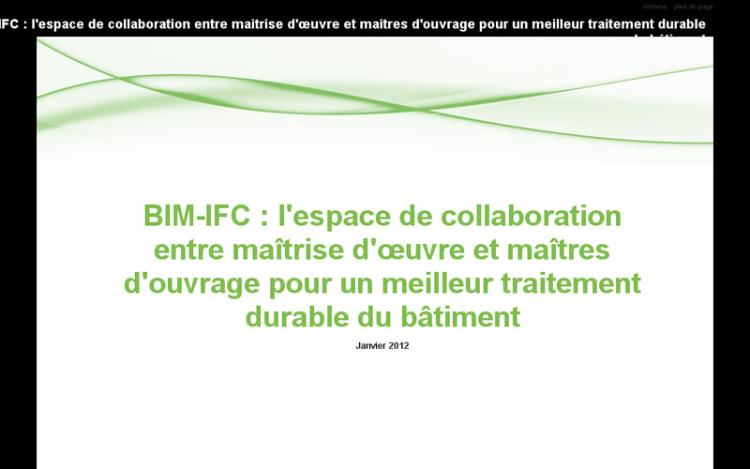 Accédez à la ressource pédagogique BIM-IFC : l'espace de collaboration entre maîtrise d'oeuvre et maîtrise d'ouvrage pour un meilleur traitement durable du bâtiment (Maquette Numérique et Interopérabilité dans le Bâtiment)
