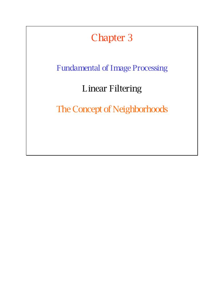 Accédez à la ressource pédagogique Linear filtering