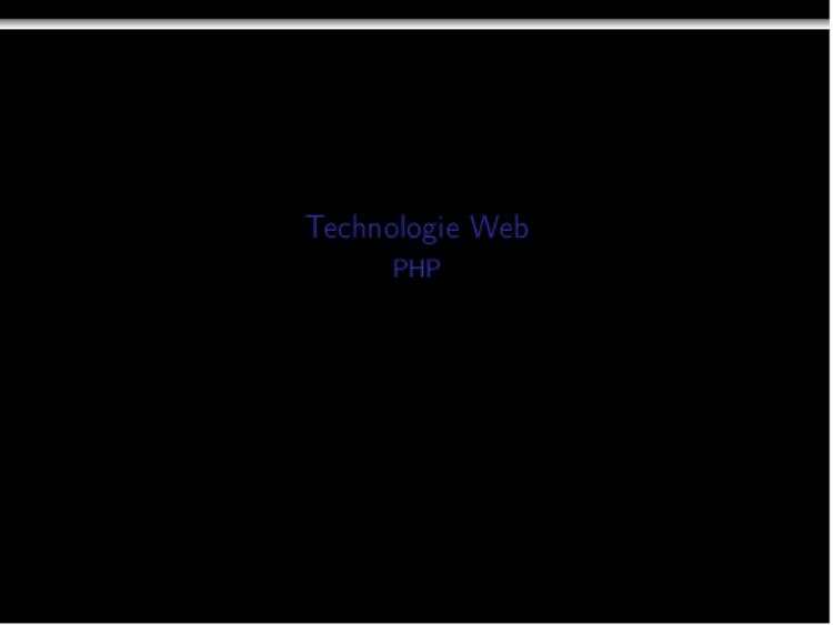 Accédez à la ressource pédagogique PHP (Technologie Web)